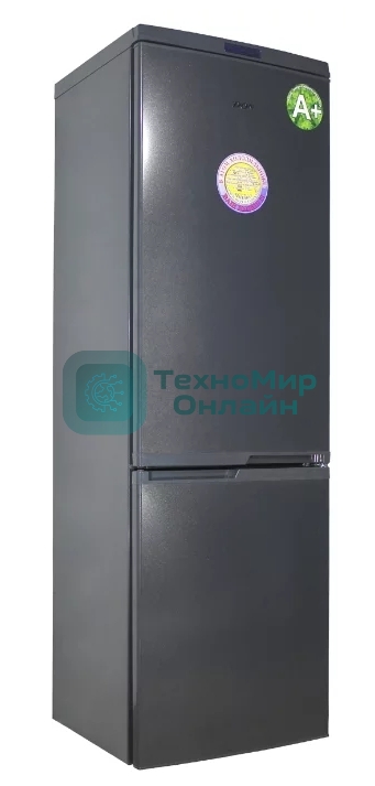 Холодильник DON R-291 G графит зеркальный двухкамерный 225/101л морозилка снизу