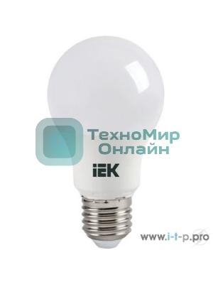 Лампа cветодиодная IEK LLE-A60-7-230-30-E27 ECO A60 шар 7Вт 230В 3000К E27 IEK