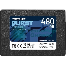 Накопитель SSD Patriot Burst Elite, 480Gb, SATA, 2.5