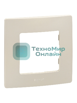 Рамка ETIKA 1 пост, сл. кость