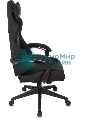 Кресло Бюрократ Zombie Predator Neo Black черный, экокожа, 120 кг, механизм качания