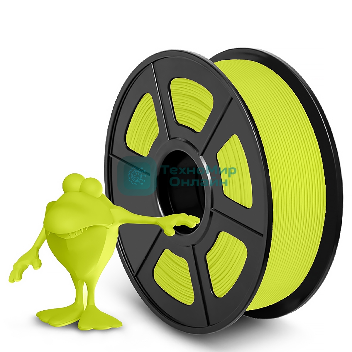 Филамент NVPrint PLA Matte Bright Yellow для 3D печати диаметр 1.75мм длина 330 метров масса 1 кг