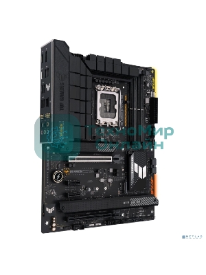 Материнская плата ASUS TUF GAMING H770-PRO WIFI, LGA 1700, Intel H770, 4xDDR5, 4xSATA, 4xM.2, 1xPCIe 5.0 x16, 1xPCIe 4.0 x4, 2xUSB-A 3.2 Gen 2, 4xUSB-A 3.2 Gen 1, 1xUSB-C 3.2 Gen 2x2, 1x2.5Gb LAN, 5x3.5 мм, 7.1, Standard-ATX