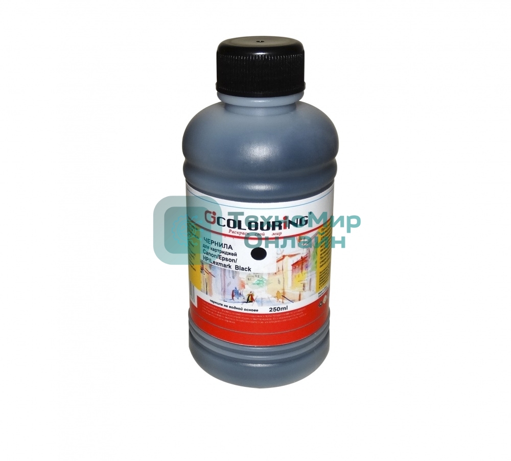 Чернила Colouring для Canon/Epson/HP/Lexmark черный 250 мл водн U