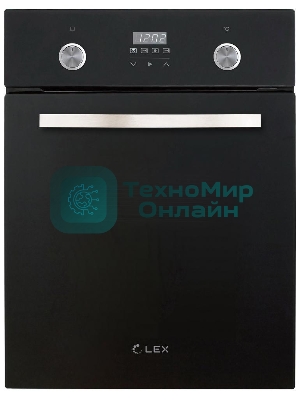 Духовой шкаф LEX EDP 4590 BL Matt Editionобъем 55л, LED таймер, 9 функций, встраиваемый
