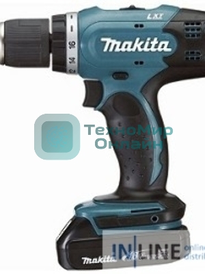 Дрель-шуруповерт Makita DDF453SYE, 18В, 1,5Ач, 42Нм, щеточный