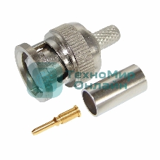 Разъем Rexant штекер BNC RG-6 обжим