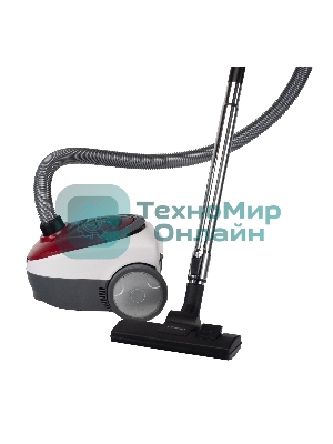 Пылесос Starwind SCB1114 красный/белый, 300/1800 Вт, уборка сухая, пылесборник мешок 2 л