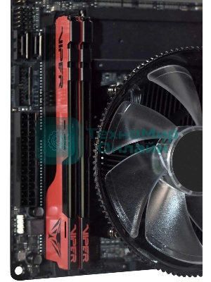 Оперативная память Patriot Viper Elite II, DDR4, 16GB (1x16 GB), 3200 MHz, CL18, DIMM, радиатор, красный, черный