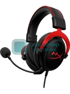 Гарнитура HyperX Cloud II красный, проводная, совместимость с консолями