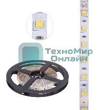 Лента светодиодная 3 м 12 В 5050 2700 К IP23 60 LED/м для БП с клеммами LAMPER