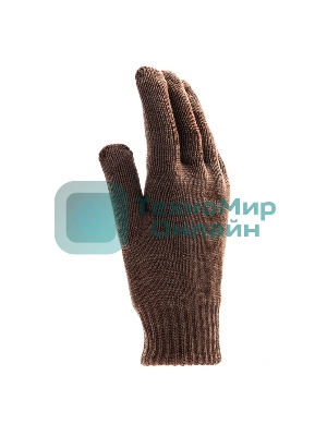 Перчатки трикотажные Сибртех двойные, полушерстяные