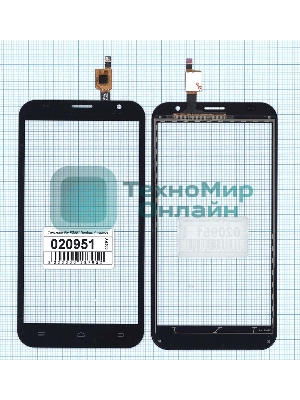 Сенсорное стекло (тачскрин) для Fly FS551 Nimbus 4, черное