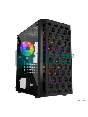 Компьютерный корпус Powercase Mistral Micro T3B, Tempered Glass, Mesh, 2x 140мм + 1х 120мм 5-color fan, черный, mATX (CMIMTb-L3)