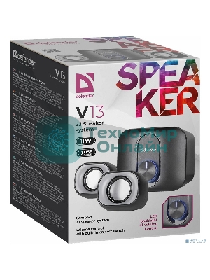 Акустическая система Defender V13 черный 0.59 кг