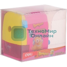Точилка для карандашей механическая Deli E0629 miYou, 1 отверстие, пластик, ассорти