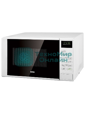 Микроволновая печь BBK 20MWS-728S/W белый/черный, 20 л, 700 Вт, переключатели - сенсор