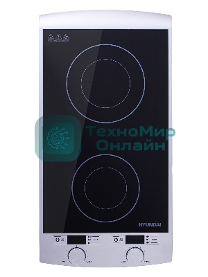 Плита настольная электрическая Hyundai HYC-0103 серебристый/черный стеклокерамика (настольная)