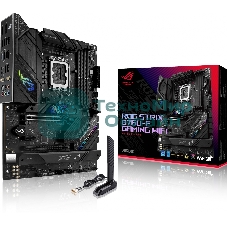 Материнская плата ASUS ROG STRIX B760-F GAMING WIFI, LGA 1700, Intel B760, 4xDDR5, 4xSATA, 3xM.2, 1xPCI-E 5.0 x16, 1xPCI-E 3.0 x4, 1xHDMI, 1xDP, 1x 2.5Gb LAN, 1xUSB-A 3.2 Gen 2, 6xUSB-A 3.2 Gen 1, 1xUSB-C 3.2 Gen 2x2, 5x3.5 мм, 7.1, Standard-ATX