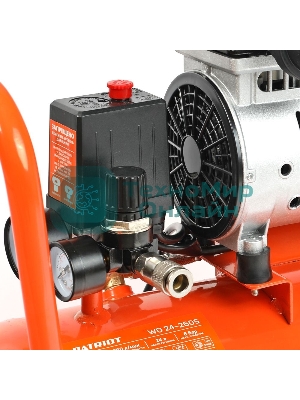 Компрессор поршневой безмасляный Patriot WO 24-260S, 260 л/мин, 8 бар, 1500 Вт, 24 л, быстросъемный 1/4