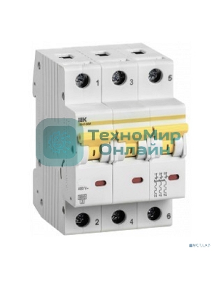 Выключатель автоматический трехполюсный ВА47-60M 3Р 32А 6кА С MVA31-3-032-C IEK