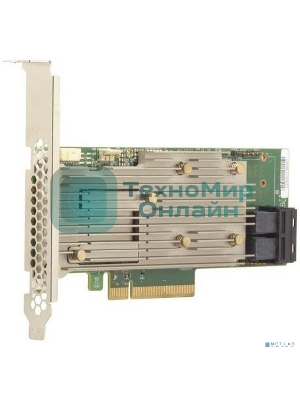 Контроллер LSI HBA 9460-8i SGL, 8-port int., 12Gb/s, SAS/SATA/PCIe (NVMe), RAID 0/1/5/6/10/50/60, Cache 2Gb DDR4, PCIe 3.1