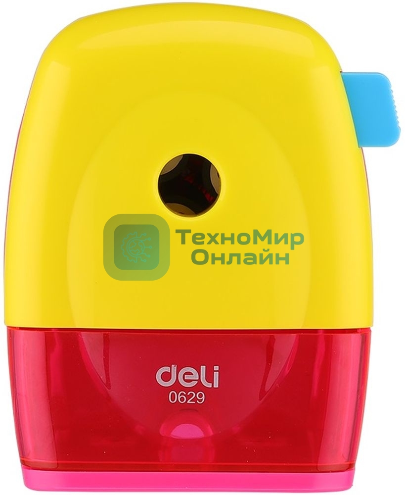 Точилка для карандашей механическая Deli E0629 miYou, 1 отверстие, пластик, ассорти