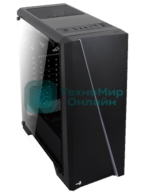 Компьютерный корпус Aerocool/Formula PGS-V Cylon , ATX, без БП, RGB подсветка, окно, картридер, 1x USB 3.0 + 2x USB 2.0, 1х12см вентилятор в комплекте