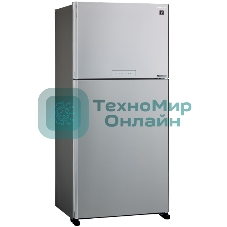 Холодильник Sharp SJ-XG60PMSL серебристый двухкамерный 422/178 л морозилка сверху, No Frost