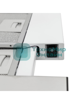 Вытяжка встраиваемая KRONA Kamilla slim 600 нержавеющая сталь/белый, 60 см, 1066 куб. м/ч, 58 дБ