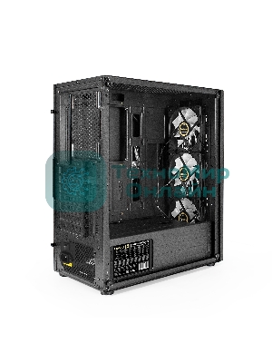 Компьютерный корпус Miditower ExeGate EVO-9205-NPX500 (ATX, БП 500NPX с вент. 12 см, с окном, 1*USB+1*USB 3.0, аудио, 3 вент. 12см с RGb подсветкой)