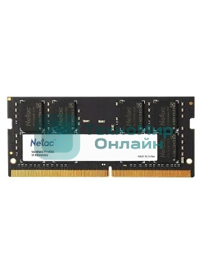 Оперативная память NETAC Basic, DDR4, 4GB (1x4GB), 2666MHz, CL19, SO-DIMM
