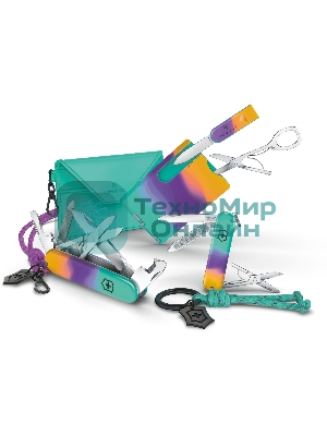 Нож перочинный Victorinox Companion Sydney Style (1.3909.E222) 91мм 16функц. бирюзовый с чехлом подар.коробка