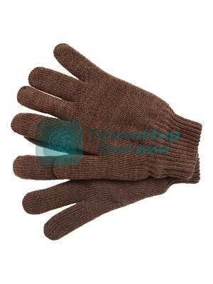 Перчатки трикотажные Сибртех двойные, полушерстяные