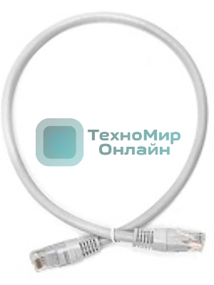 Патч-корд Lanmaster TWT UTP кат.5e, с заливными колпачками, 0.3 м, белый