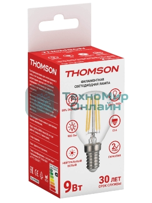 Лампа светодиодная Hiper THOMSON LED FILAMENT GLOBE 9W 900Lm E14 4500K TH-B2086
