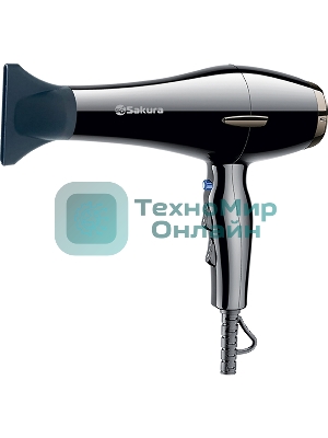Фен Sakura SA-4038BK Professional черный, 2400 Вт