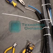 Хомут-стяжка кабельная нейлоновая Rexant 400 x4,8 мм, белая, упаковка 100 шт.