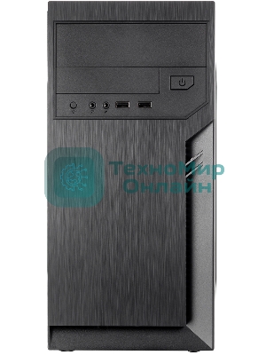 Компьютерный корпус с блоком питания 500Вт./Case Foxline FL-702, mATX, 1x5.25EXT, 1x3.5EXT, 2x3.5INT, 2xUSB 2.0, HDA, w/o FAN, w/500W ATX PSU, w/1.2m EU pwr cord
