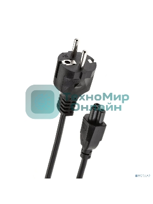 Кабель питания для ноутбуков Telecom 1.8m, 3-pin, с заземлением, 220V (Европейский стандарт)