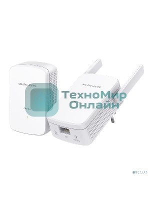 Комплект гигабитных Wi-Fi адаптеров Mercusys Powerline AV1000 Powerline kit with 300Mbps Wi-Fi, plug and play, up to 300 meters over an existing electrical circuit, the kit includes a MP510 and a MP500.