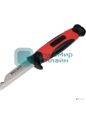 Нож монтажника Rexant с чехлом лезвие 67 мм