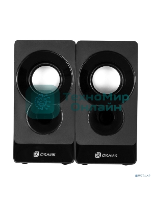 Акустическая система Oklick OK-165 2.0 черный 6Вт