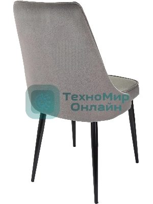 Стул для дома Бюрократ CH-K4 т. серый Holland 18 металл черный на ножках
