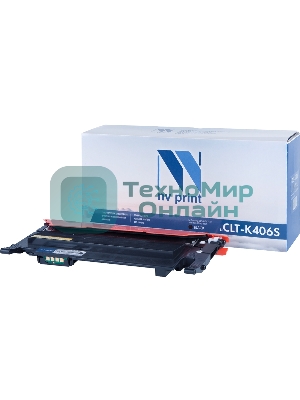 Картридж лазерный NVPrint совместимый Samsung CLT-K406S Black для CLP-360/365/368/CLX-3300/3305 (1500k)