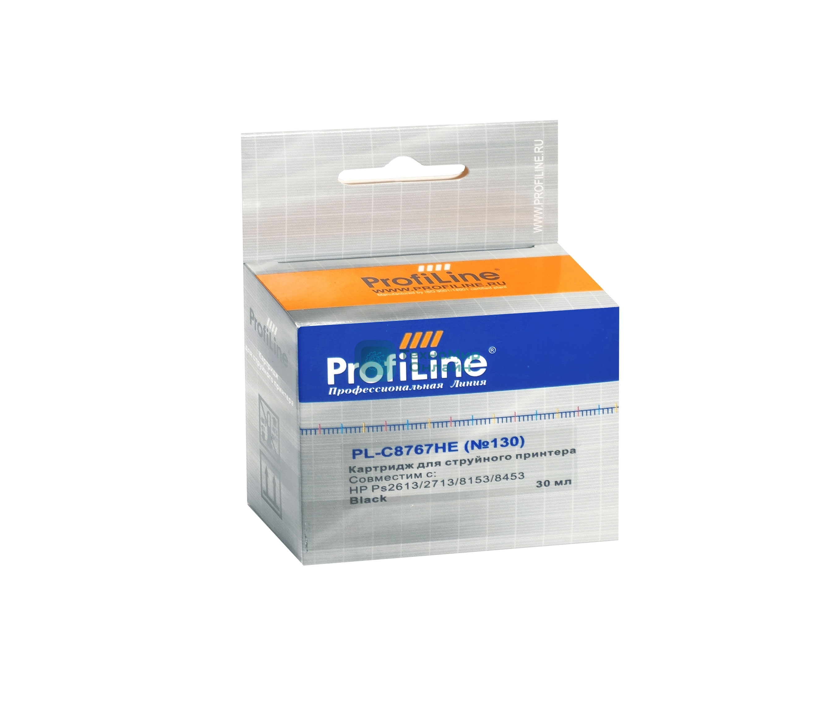 Картридж струйный ProfiLine PL-C8767HE №130 для принтеров HP PS2613/2713/8153/8453/K7103 Black пигмент