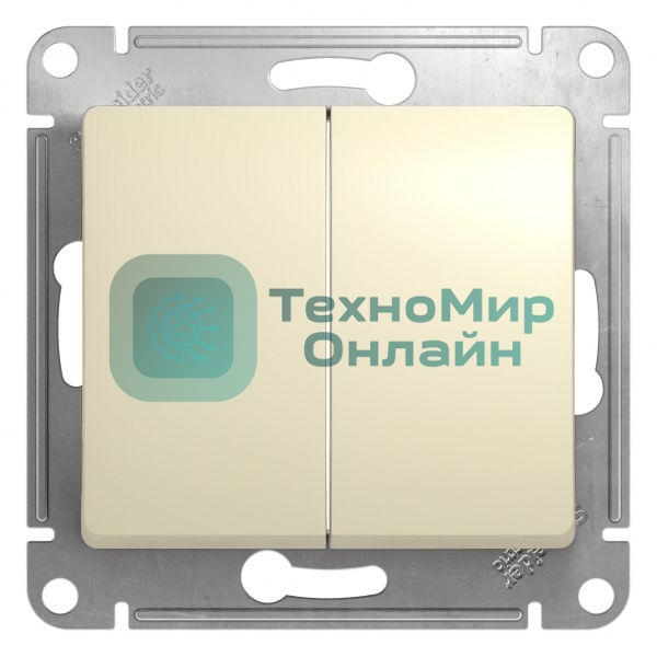 Механизм переключателя 2-кл. СП Glossa сх.6 10AX беж. SchE GSL000265