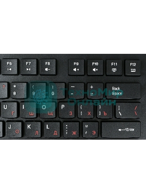 Комплект клавиатура+мышь Gembird KBS-9050 проводной, USB, 1000 DPI, чёрный