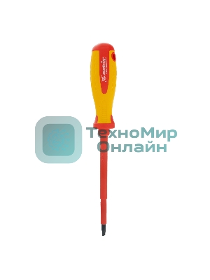Отвертка Matrix Insulated, SL5,5 x 125 мм, CrMo, до 1000 В, двухкомп. рукоятка