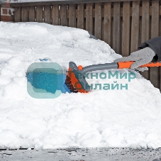 Щетка-сметка для снега со скребком, поворотная голова, 510 мм Stels